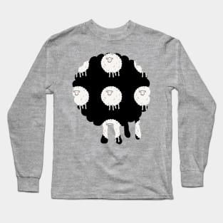 Sheep Pattern Long Sleeve T-Shirt